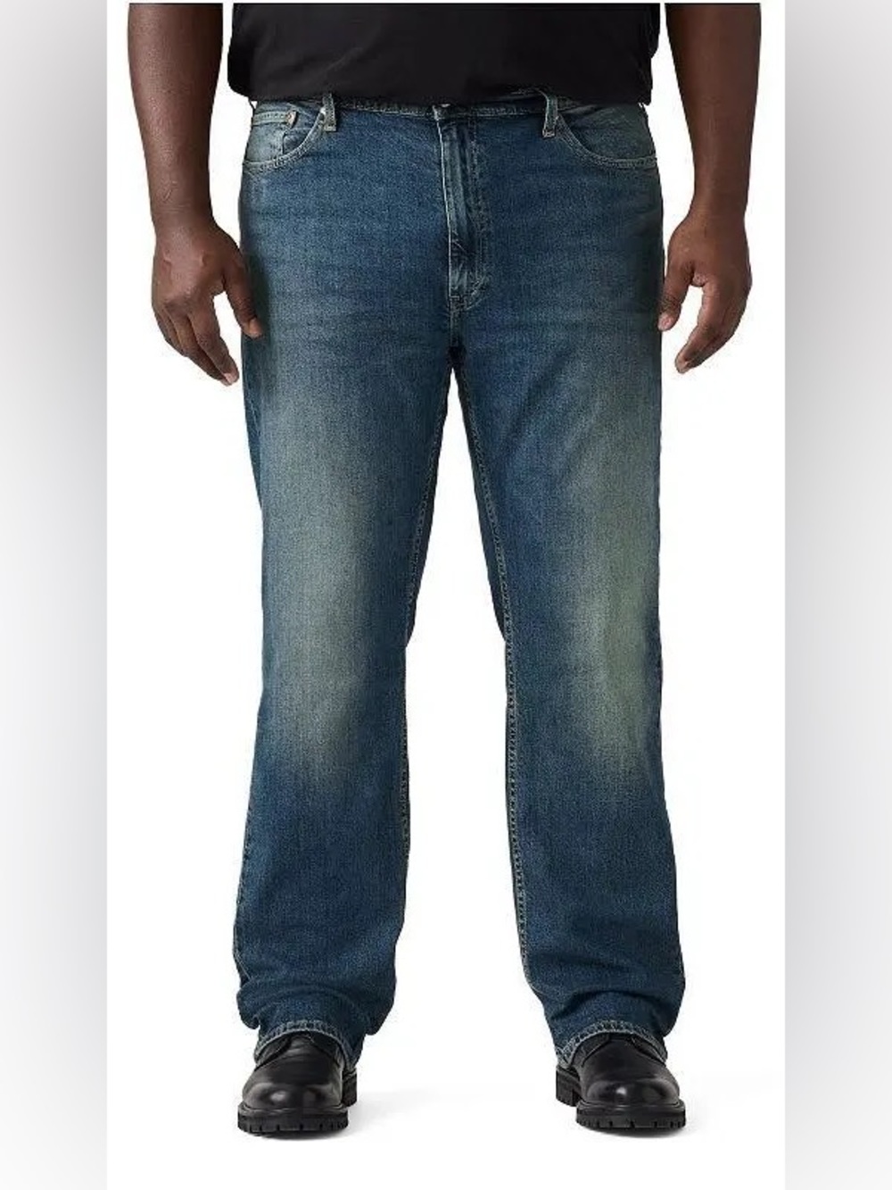 Levi’s 559 sz 46 x 31 dark relaxed straight denim riveted 5 pocket jeans EUC